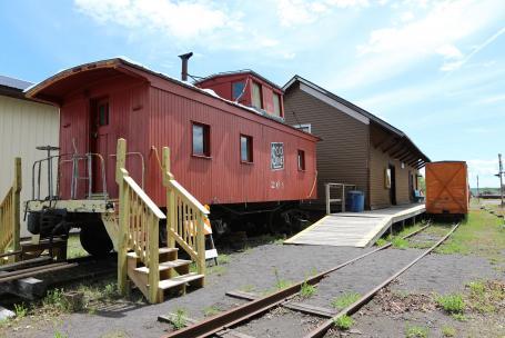 Houghton Country Historical Museum train exhibit