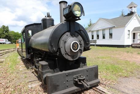 Houghton Country Historical Museum locomotive exhibit