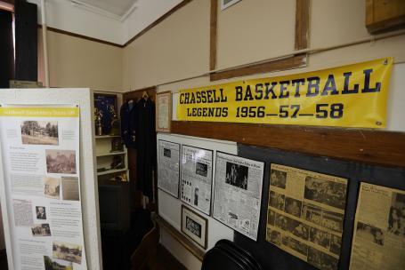 Chassell School Display at Chassell Heritage Center 
