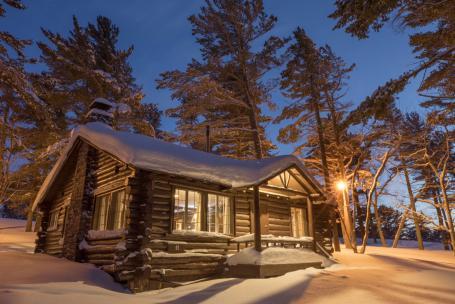 Keweenaw Mountain Lodge Cabin Lights 
