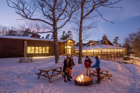 Keweenaw Mountain Lodge Campfire 